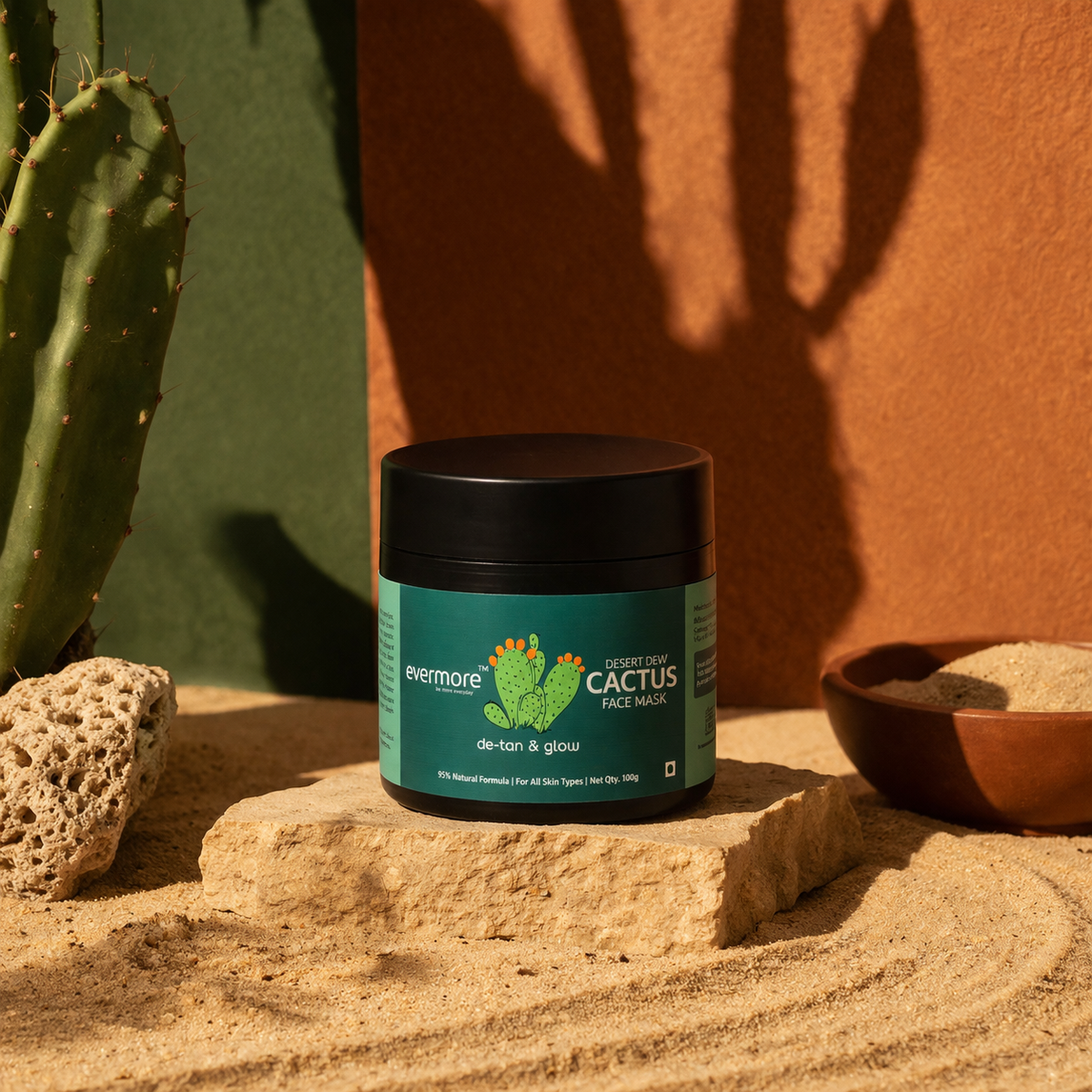 nopal cactus de-tan face mask